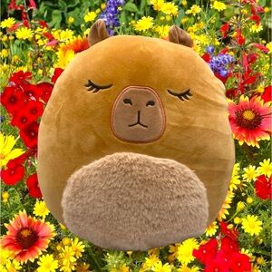 NWT Squishmallows Lijjian 11” Brown Capybara Soft Plush Pillow Toy